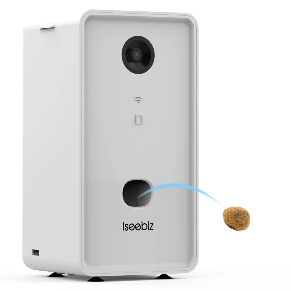 509632 Iseebiz ドッグカメラ 飛び出すおやつ　ホワイト Amazon | Iseebizドッグカメラ ペットカメラ 飛び出すおやつ