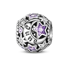 June Light Purple Birthstone Charm