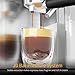 Espresso Machine, 20-BAR Pump Cappuccino Machine with Built-In Milk Frother, Stainless Steel Latte Machine, One-Touch Single or Double Shot for Cappuccinos and Lattes, 1.3L Water Reservoir
