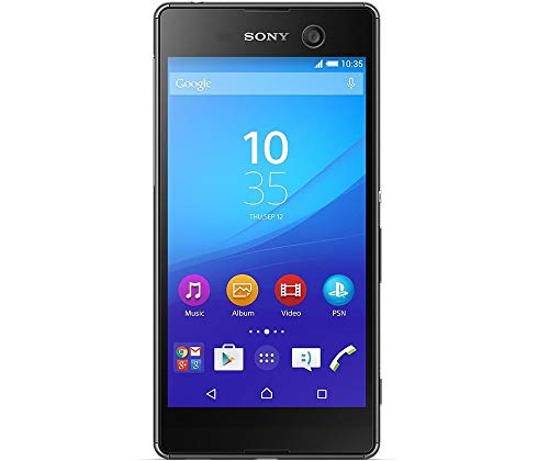 Sony Xperia M5 Smartphone (12,7 cm (5 pouces) Écran tactile, mémoire 16 Go, Android 5.0) Noir (Reconditionné Certifié)