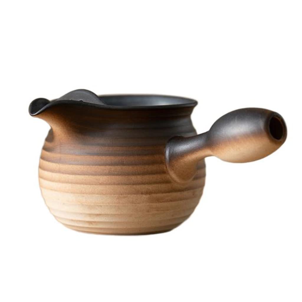 Tetera Para Cocina, Beige, Grande, Completo, Para Una Persona, Tetera, Cerámica, Adecuado Para Fuego De Carbón, Pequeña Tetera Con Asa Para Hacer Té,C-450ml