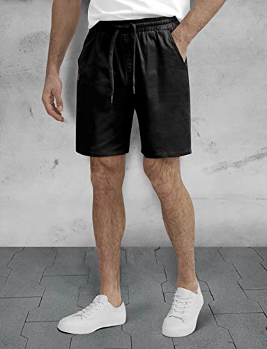 Mens Drawstring Shorts Casual Elastic Waist Pants Comfy Workout Shorts Running Shorts with Pockets3