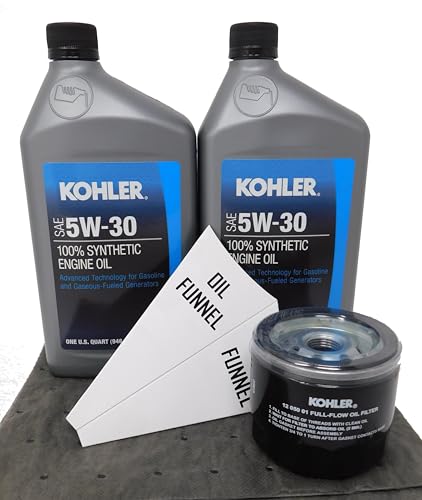 Kit cambio de aceite 5W-30 sintético Kohler 2 cuartos y filtro miniatura 1