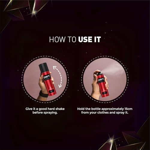 Image of Envy Fiery Deo 120ML Each & Dark Deodorant Spary 140 ML Each (Pack of 4)