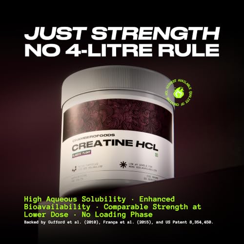 Image of CHAMBEROFGODS Creatine HCL Classic Float | Improved Muscle Strength & Power | 33 Servings