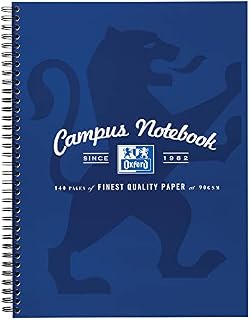 Oxford Campus, A4 Notebook, Wirebound, Assorted Colour, 140 Pages, Single Notepad