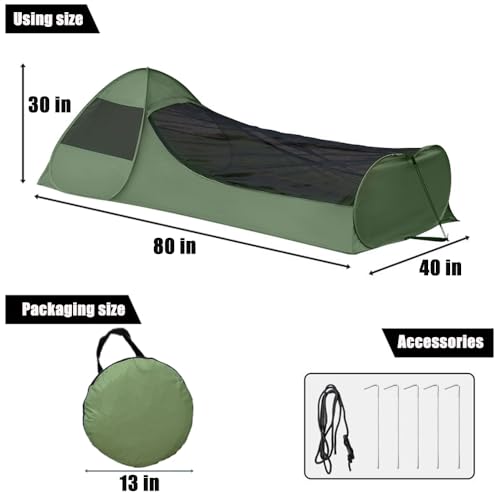 Mosquitera para Camping Pop Up para 1 Persona miniatura 2