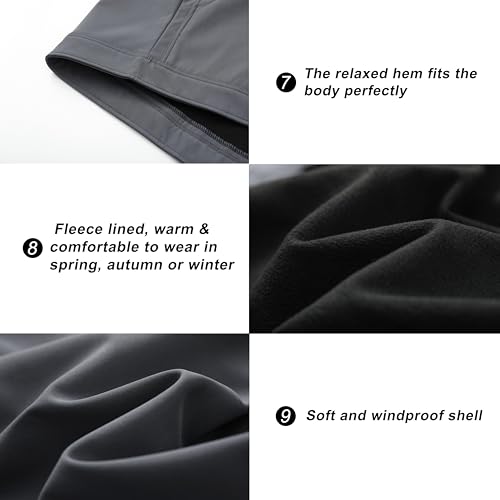 Image of VtuAOL Men's Lightweight Softshell Vest Outdoor Quilted Vest Sleeveless Jacket for Travel Hiking Golf