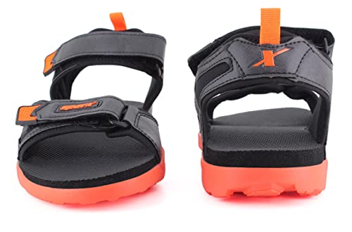 Sparx Men SS-582 Black Neon Orange Floater Sandals (SS0582G_BKNO_0007)