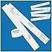 1000 Durable White Hotel Bag Identification Tags with Transfer Tape on Back Printed in Blue with Consecutive Red Numbering. Baggage Claim Check Tag Size: 10 1/2