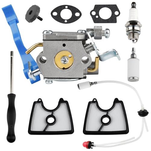 HUSWELL 125B Carburetor Air Filter kit for Husqvarna 590460102 125B 125BV Gas Blower 125BX 125BVX Leaf Blower ZAMA C1Q-W37 545081811 Engine