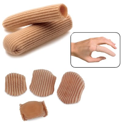 Silipos Mesh Digital Caps and Pads - Caps, Ribbed Knit. 6/pkg., Large/X-Large