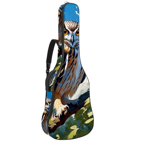 Sac pour guitare acoustique imperméable 101,6 cm étui rigide souple à dos