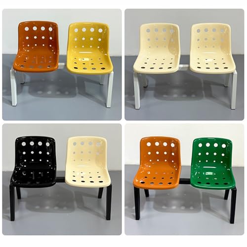 Bancos de dos plazas con respaldo para sala de espera y vestíbulos modernos 4