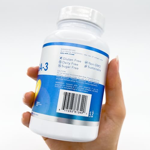 Vitawell Ultimate Omega-3 Lemon Soft Gels, 120 Soft Gels, Epa+Dha, Highly Intensity Omega 3 Clinically Shown To Support A Healthy Heart, Superior Trygliceride Form #TOP3