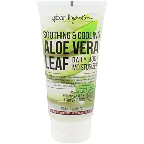 Urban Hydration Soothing & Cooling Aloe Vera Daily Body Moisturizer | Sulfate, Paraben & Polybead Free, Detoxes and Smooths Skin, Fades Dark Spots, Lightweight for All Skin Types | 6 Fl Ounces Cover