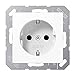 Produktbild Jung A 1520 N WW 1fach Einsatz Steckdose Alpinweiß A1520NWW