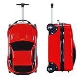 Griiyakii 18' Car Suitcase for Boys, Pull-Along Suitcase for...