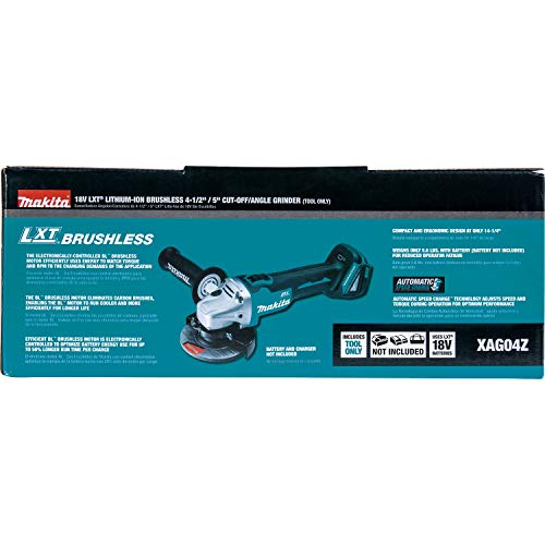 Makita XAG04Z 18V LXT Lithium-Ion Brushless Cordless 4-1/2” / 5