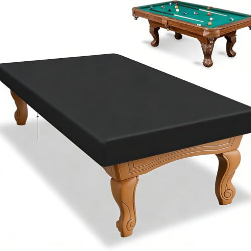 Rayakt Pool Table Cover 7 Feet / 235 x 135 x 20 cm Oxford Fabric Waterproof Billiard Table Cover 210D Outdoor Indoor Dustproof Snooker Table Covers for Indoor and Outdoor UV Resistant & Tearproof