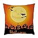 Produktbild VICKY-HOHO Halloween Kissentaschen Leinen Kürbis Geister Kissenbezug Home Dekoration