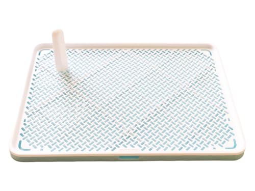 Diexgiy ペット用フラットトイレ 取り外し可能 掃除可能 小便器洗面器 飛沫防止犬用トイレ (ブルー,46*33*3.5cm)