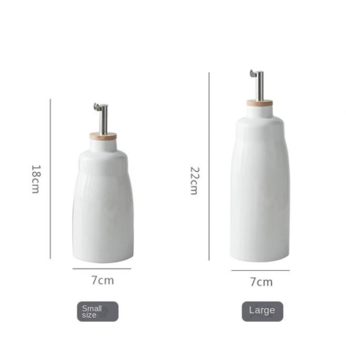 Öl Und Essig Spender Küche Keramik Öl Essig Spender Set Mit Bambus Tablett Porzellan Öl Behälter Ölflasche Für Küche