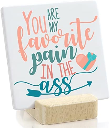 Inspirational Quotes Desk Decor Gifts for Women Friend,Positive Affirmations Plaque With Wooden stand, Cheer Up Saying for Home and Office Decor, Desk Accessories for Women