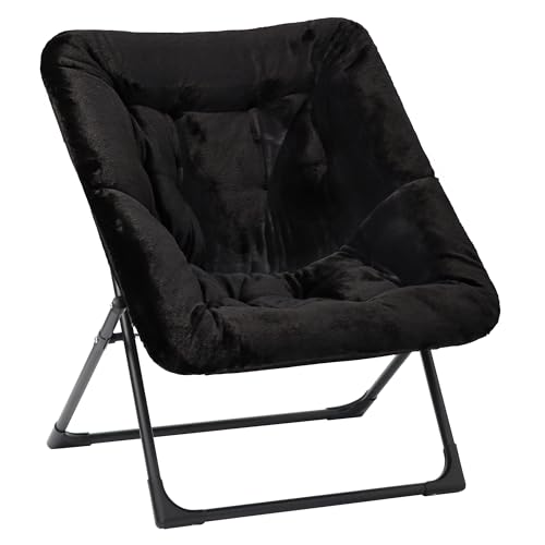 Mordchil HF Comfy Saucer Chair for Adults, Soft Faux Fur