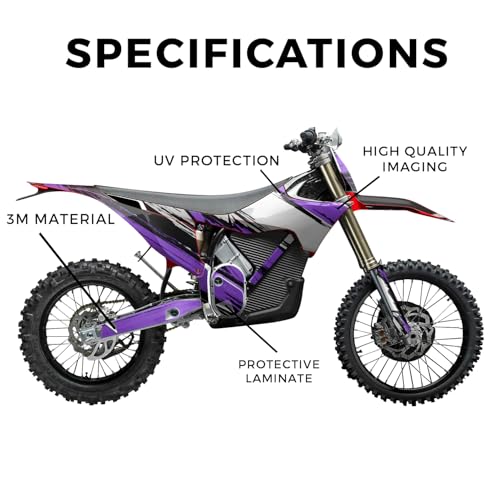 Image of Stark Varg MX 2023-2025 Graphics Kit Wrap - Grunge Stripe Purple - Varg MX Skin - Premium 3M Vinyl Protective Wrap Decal Cover - Easy to Apply | Crafted in The USA by MightySkins