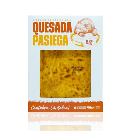 EL OSO PARDO Quesada Pasiega Tradicional 450g Postre Típico de Cantabria, Textura Suave y Sabor Auténtico