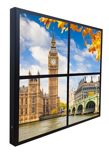 Fausses fenêtres lumineuses LED Big Ben grand format rétroéclairé carré