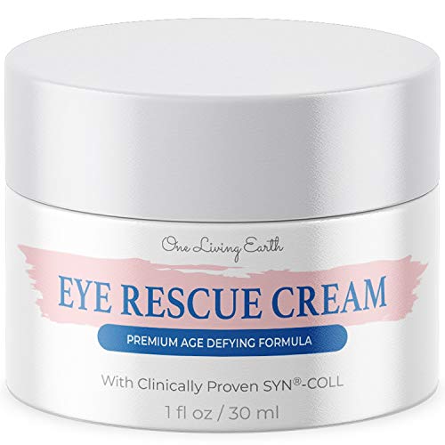 One Living Earth Eye Rescue Cream - Clinically Proven SYN-COLL Collagen-Stimulating Peptide