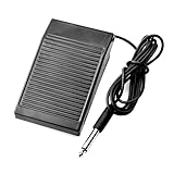 Mikinona Pédale De Machine Alimentation Électrique Noire Compacte Antidérapante Pour Tatouage Contrôle Pratique Double Alimentation Numérique