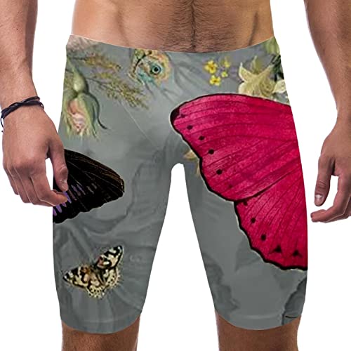 Maillot de bain long homme XXXL ample confortable imprimé multicolore