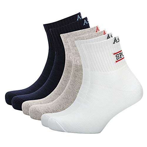 Image of Astra Classic Ankle Length Sports Socks for Men and Women | Combo Pack of 3 | Free Size Multicolor |