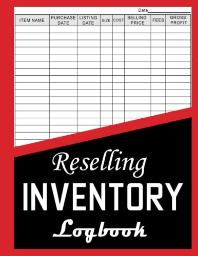 Reselling Inventory Log Book