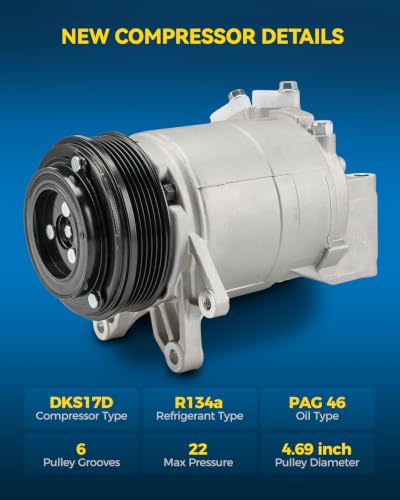 Image of PHILTOP 700708 Air Conditioner AC Compressor with Clutch for Nissan Murano 2003-2007,Quest 2004-2009