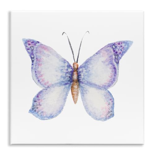 Purple Butterfly Wings Animal, 12 x 12 Inch Mounted Print on Wall Plaque