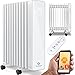 Produktbild KESSER® Ölradiator 2500W Mobile Elektroheizung energiesparend mit WiFi App-Steuerung & LED Touch-Display Fernbedienung Öl Radiator Heizung elektrisch 11 Rippen Heizkörper 24h Timer Überhitzungsschutz