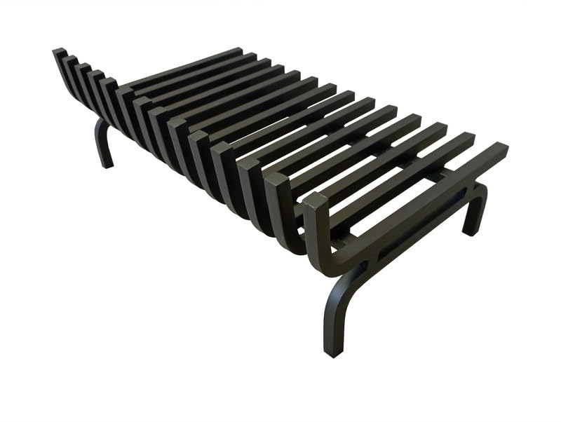 Generic Freistehender Kaminrost 55 x 40 cm, Herstellergeeignet | einseitig gefaltet | Moderne Optik
