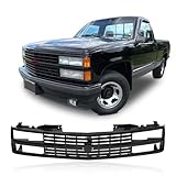 CarPartsDepot Front Grille Grille Black Shell With Black Insert Compatible With CHEVROLET 1988-1993 C/K 1500 2500 3500 & 1992-1993 Blazer GM1200228