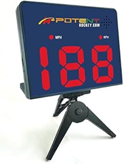Potent Hockey Training - Speed Radar Gun 2.0 w. App Support (iOS) - Measure Shot Speed for Any Sport - Hockey, Baseball, Tennis, Golf