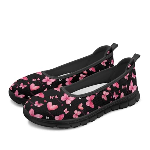 Image of Walking Shoes Women Breathe Mesh Slip On Sneakers Women Comfortable Lightweight