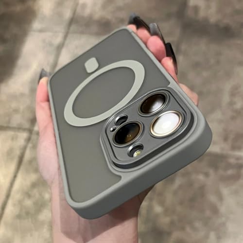 Coque iPhone 14 Pro Max magnétique idéale pour recharger votre téléphone en voiture gris