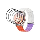 QJONSIU Compatibile con 4 Pack Huawei Watch GT Runner 2 Pellicola Protettiva, Copertura completa, HD Film Sottile Composito, Piegatura Gratuita, Antigraffio-Clear