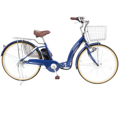 21Technology 自転車 電動アシスト自転車 DA263 コバルトブルー 26インチ 折りたたみ 型式認定 シマノ内装3段変速ギア リチウムイオンバッテリー