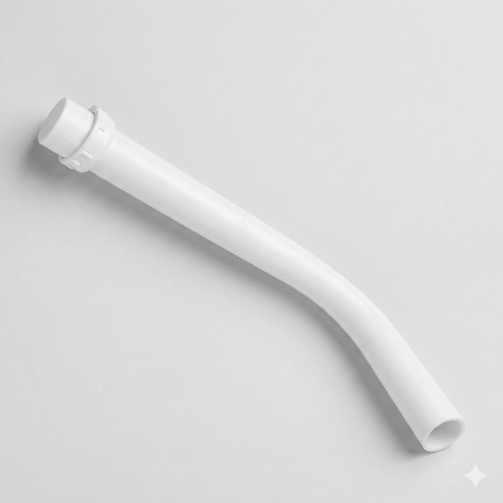 PVC Short Bend Flush Pipe, 18 Inch, White, Leak-Proof WC Flush Pipe for Cistern to Toilet Pan, Pack of 1-image-28