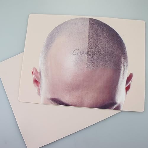 2pcs Male and Female Scalp Micropigmentation Practice Skin for Thinning