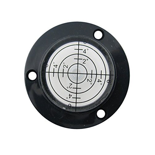 50x9mm High Accuracy Bulls-eye Level Bubble Spirit Level Rv Black With Mounting Holes (single)